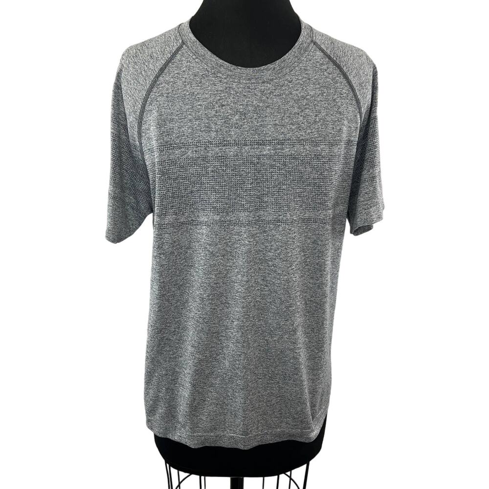RHONE Gray Heather Crew Neck Short Sleeve Tee Shirt Lightweight Casual Active M